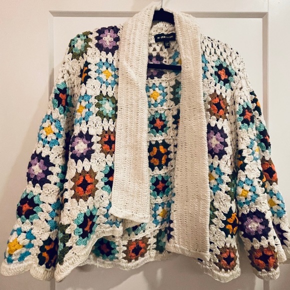 Nwot Anthropologie Square Crochet 